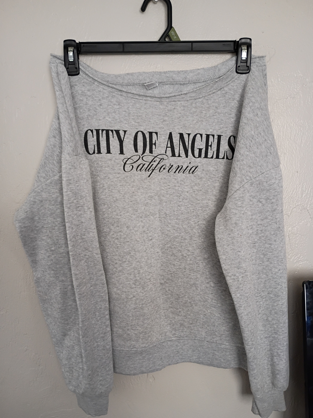 Gray 'City of Angels California' Graphic Crewneck